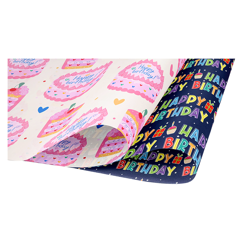 Rollos de Papel de Seda Personalizados con Temática de Cumpleaños