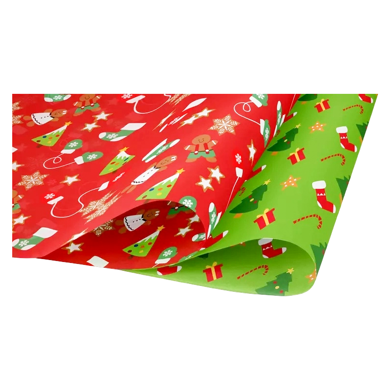 Papel de Regalo de Seda Personalizado con Temática Navideña y Diseños Decorativos