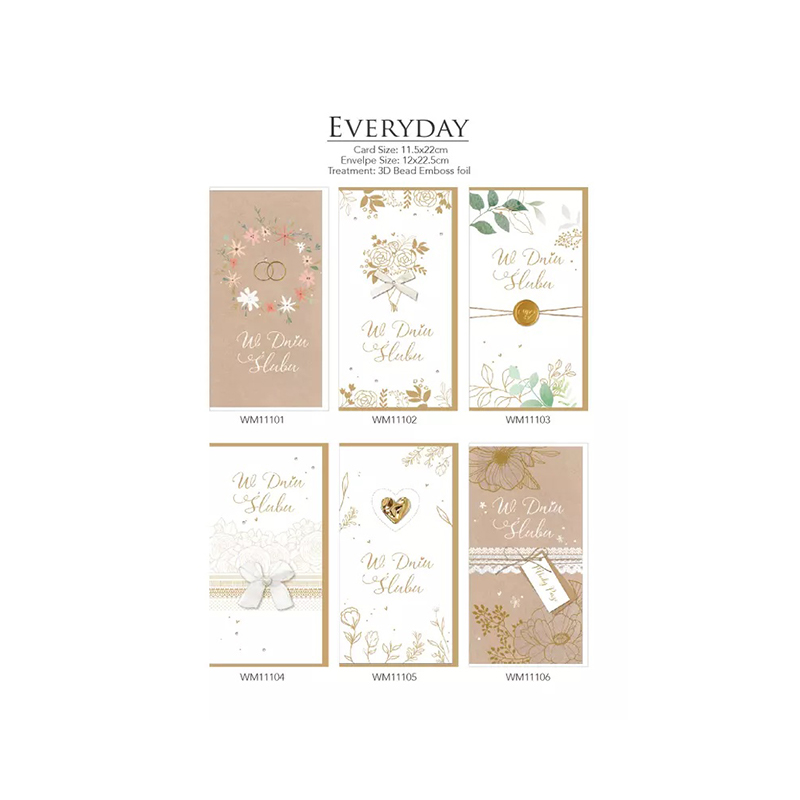 Tarjeta de Felicitación para Regalos con Diseño de Flores y Hierba