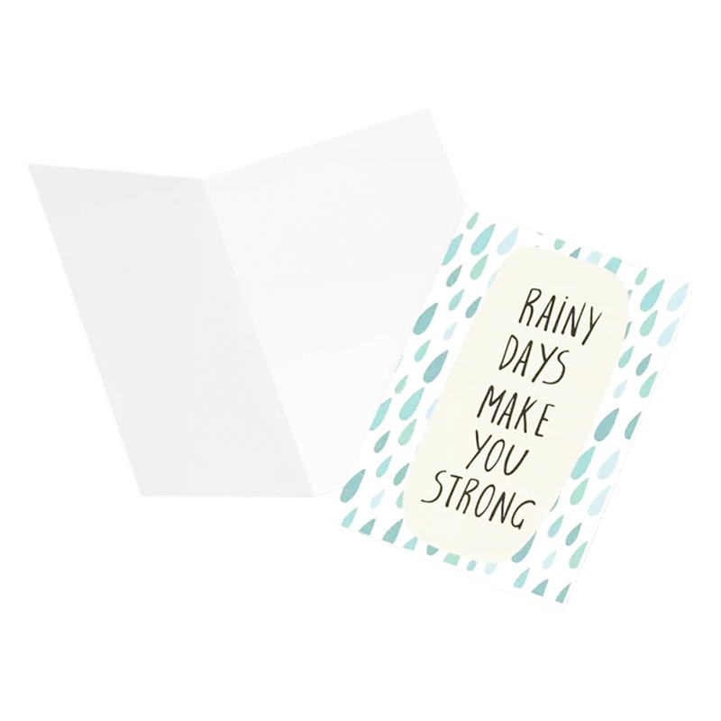 Tarjeta de Felicitación Personalizada Serie Día Lluvioso