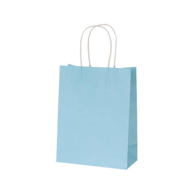 Bolsas de compras de papel Kraft de color caramelo con asas de papel retorcidas