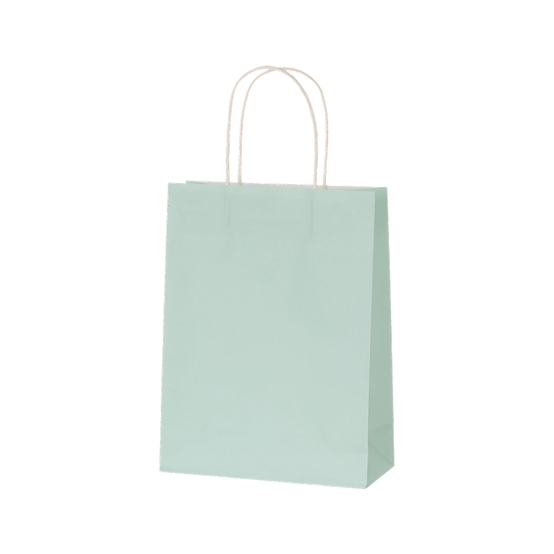 Bolsas de compras de papel Kraft de color caramelo con asas de papel retorcidas