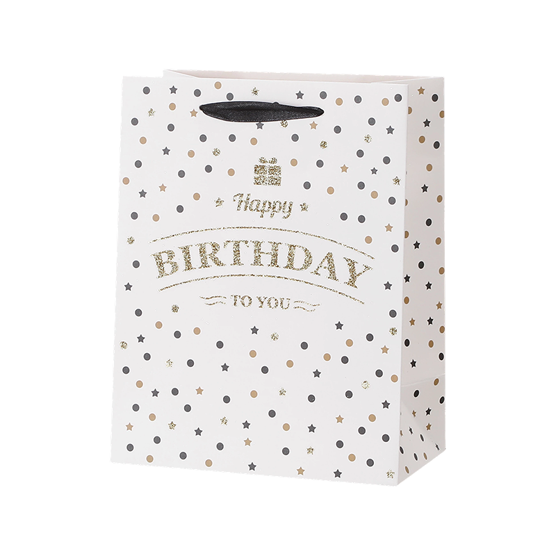 Bolsas de regalo de cumpleaños Kraft con asas Favores de fiesta