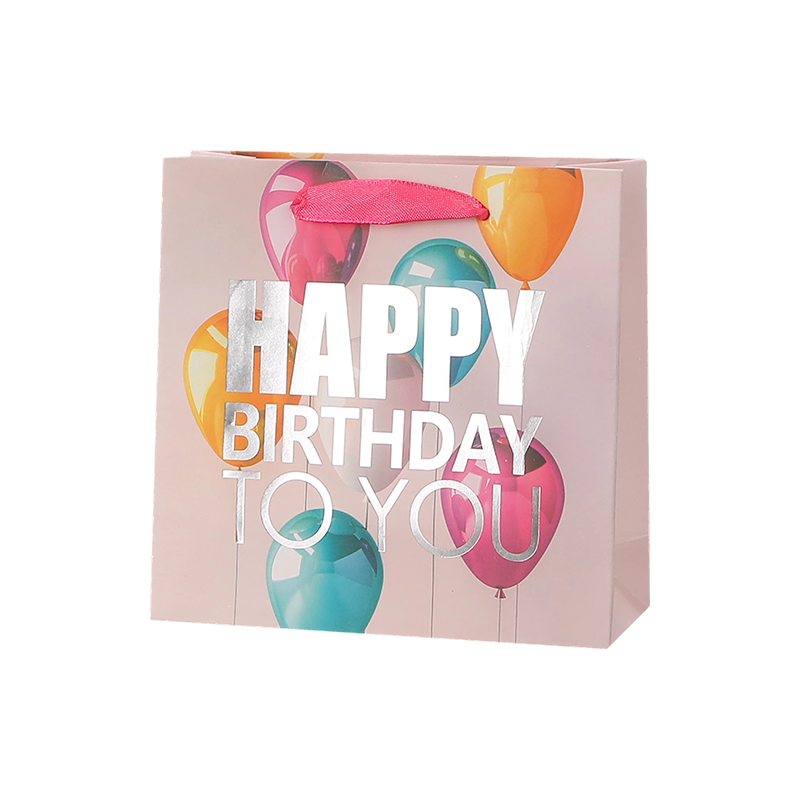 Bolsas de regalo de cumpleaños Kraft con asas Favores de fiesta