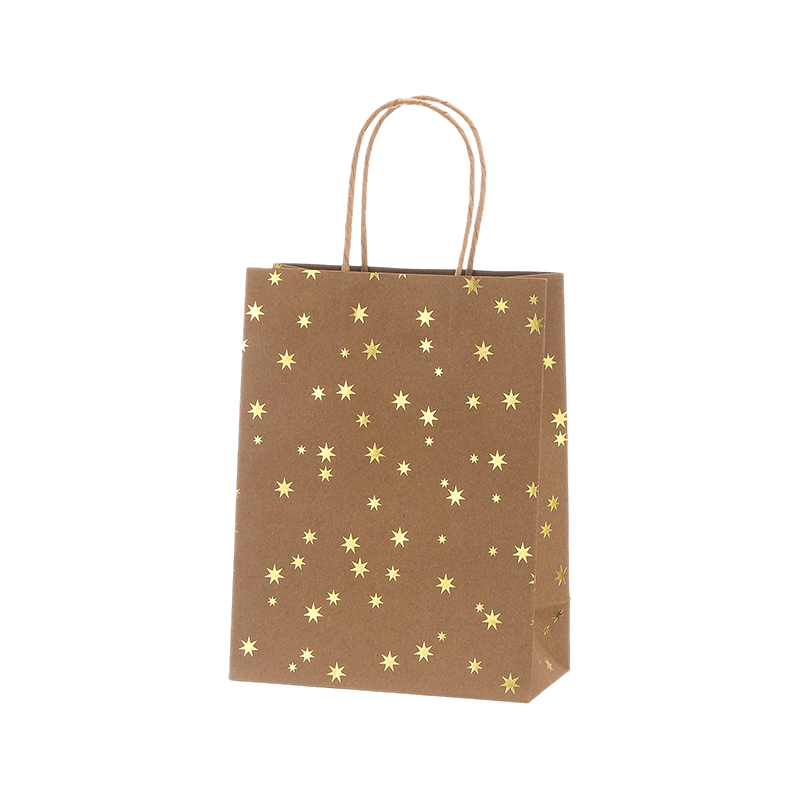 Bolsa de Regalo de Papel Kraft Económica con Asas e Impresión Personalizada