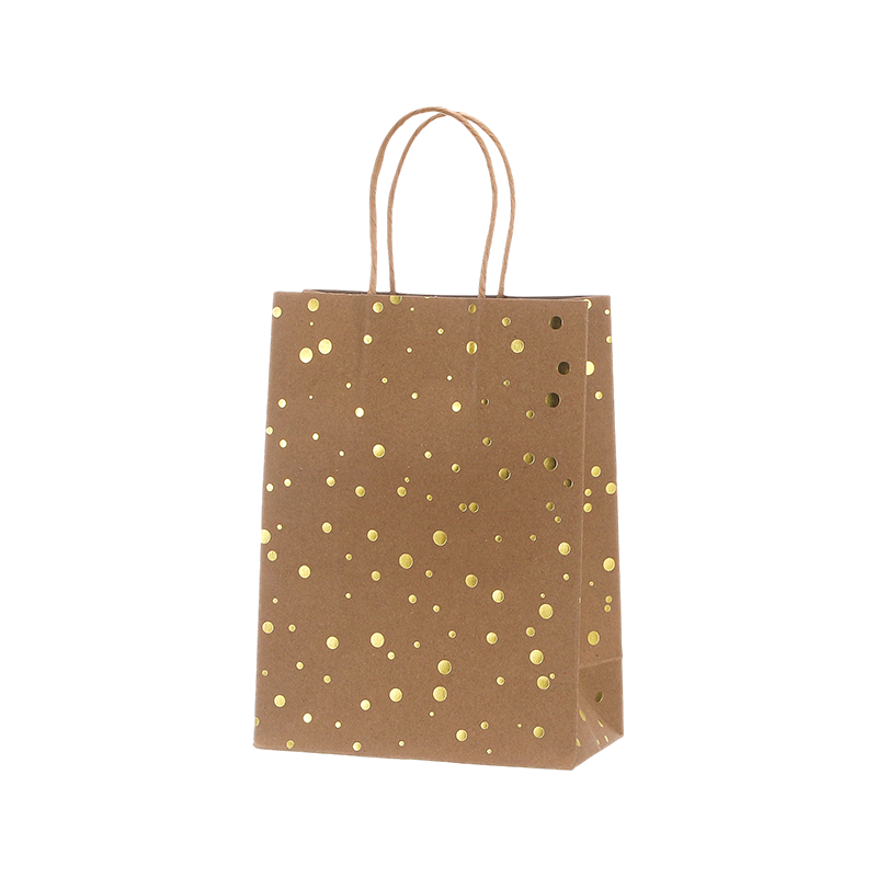 Bolsa de Regalo de Papel Kraft Económica con Asas e Impresión Personalizada